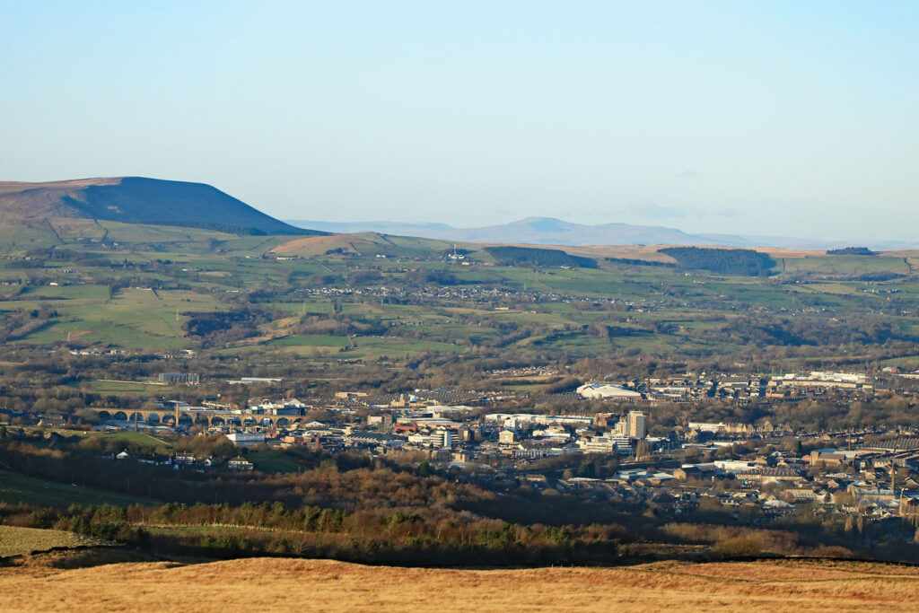 View over Burnley from Crown Point